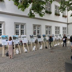 Vision 2030 der Hochschule Koblenz auf dem Willi-Hörter-Platz